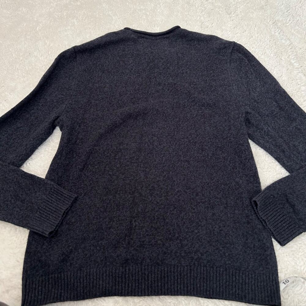 Abercrombie & Fitch Vintage Y2K Mens Blue Knit Crewneck Sweater Muscle Fit Large - Picture 3 of 7